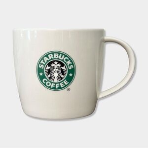 Vtg Starbucks Rare 2008 Ivory Bone China Siren Mermaid Logo Coffee Cup Mug 12oz